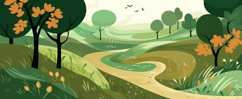 小清新节气立秋插画背景,插画/手绘图,插画/手绘图库,插画/手绘图下载,插画/手绘